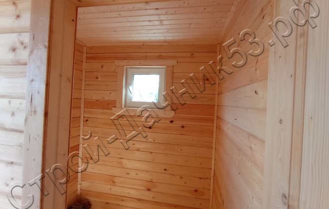 4 Брусовая баня  Б-34, 6х9м, 94.5 М², Московская область, Дмитровский район, деревня Совельево. (14)